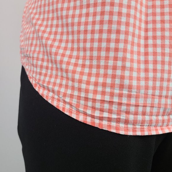 GAP Red and White Checkered Button Down Shirt - Picture 10 of 13